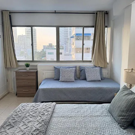 605 - Hermoso En Bocagrande Con Full Aire Acondicionado A Pasos De La Playa Apartment